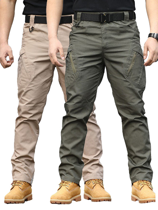 PAHAJIM 2-Pack Men's Tactical Utility Cargo Pants - Ripstop Multi-Pocket EDC Pants for Travel & Outdoors - men's tactical cargo pants with multi-pocket work and outdoor utility