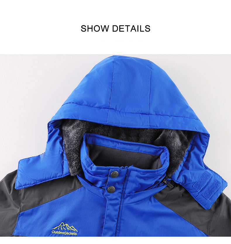 PAHAJIM Men's Waterproof Winter Ski Jacket - Fleece Lined Warm Snow Coat - waterproof winter outdoor jacket for men