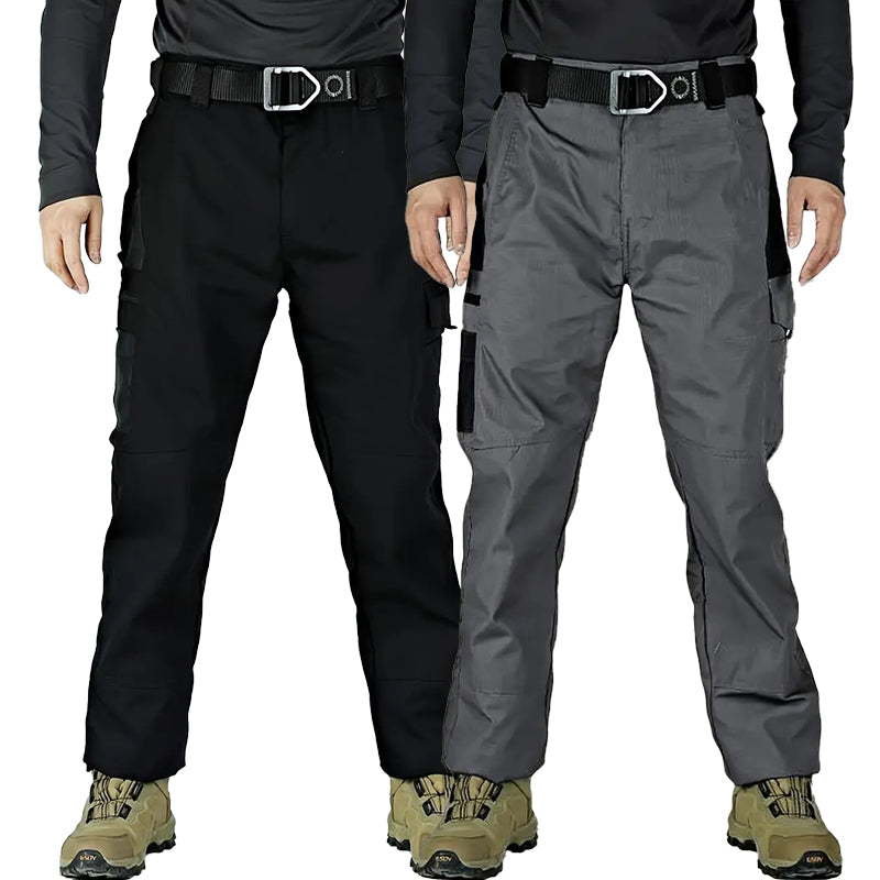2/4-Pack Men's Waterproof Cargo Pants - Value Set Everyday Casual Multi-Pocket Work Pants
