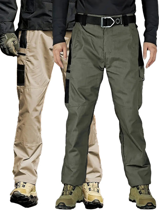 PAHAJIM 2-Pack Men's Outdoor Hiking Pants - men's tactical cargo pants with multi-pocket work and outdoor utility
