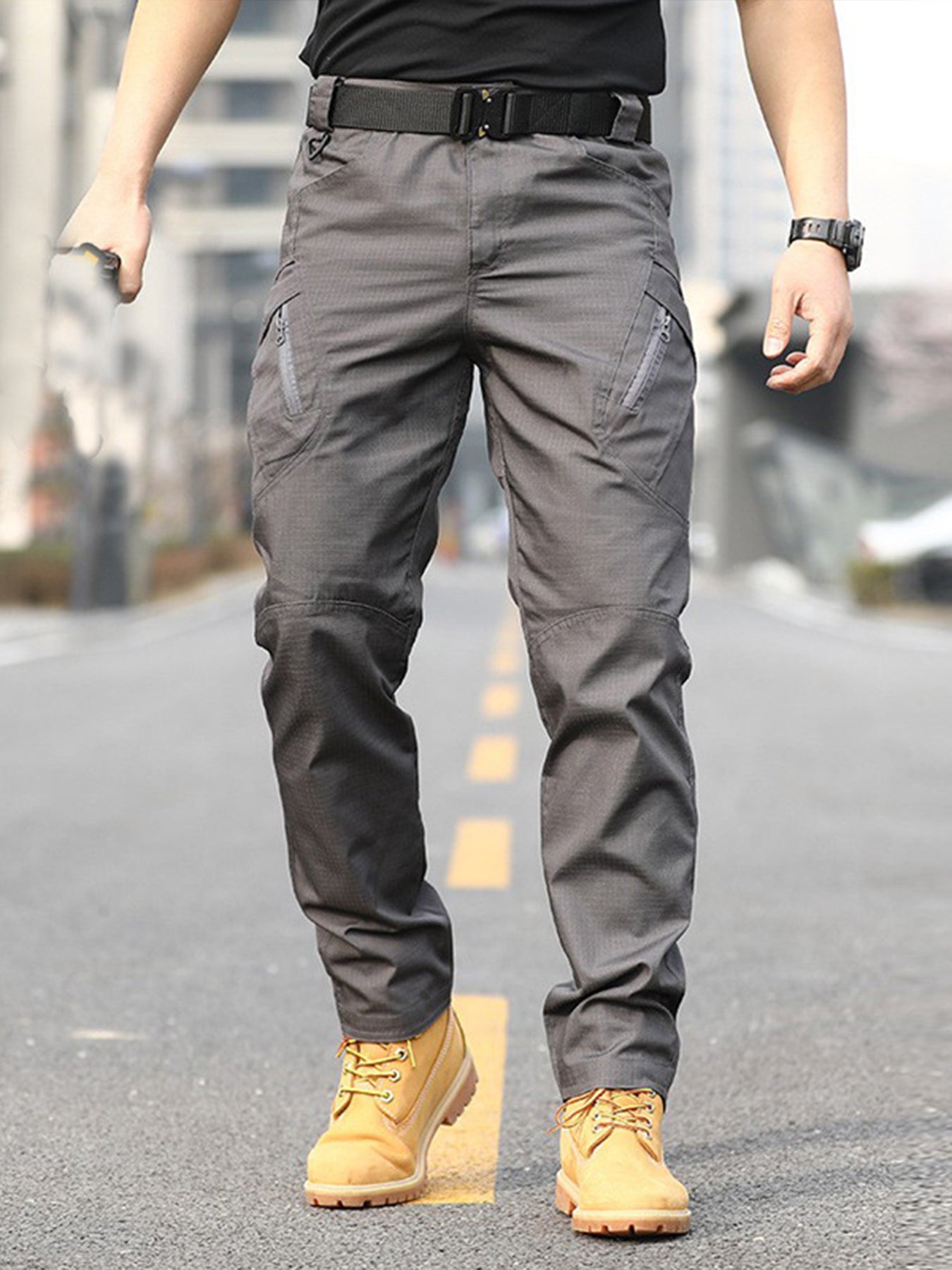 PAHAJIM 2-Pack Men's Tactical Utility Cargo Pants - Ripstop Multi-Pocket EDC Pants for Travel & Outdoors - men's tactical cargo pants with multi-pocket work and outdoor utility